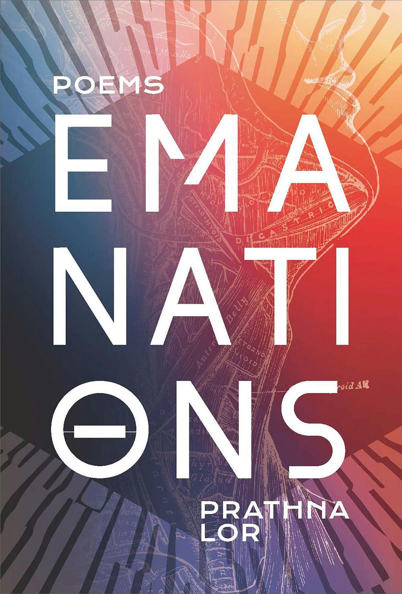 Cover of poetry collection Emanations by Prathna Lor.